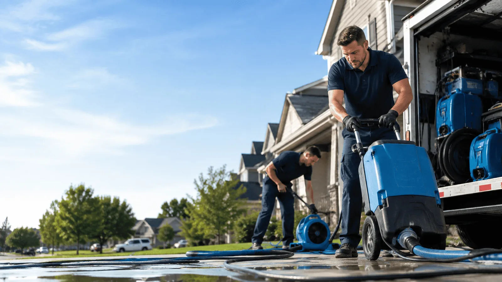 Dehumidification being performed in Sabillasville, MD